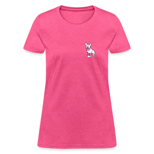 Pink Puppy Love Contoured T-Shirt - heather pink