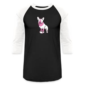 Pink Puppy Love Baseball T-Shirt - black/white