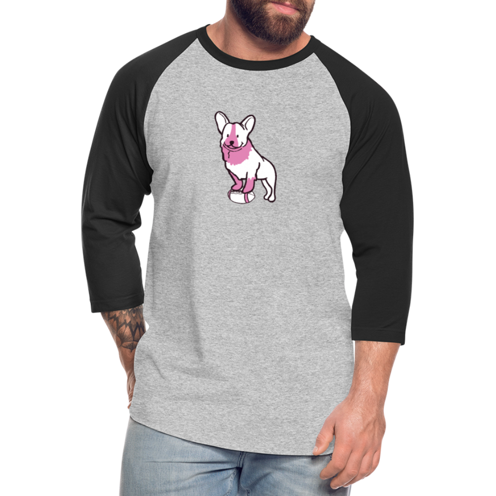 
                  
                    Pink Puppy Love Baseball T-Shirt - heather gray/black
                  
                