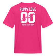 Load image into Gallery viewer, Pink Puppy Love Kids&#39; T-Shirt - fuchsia