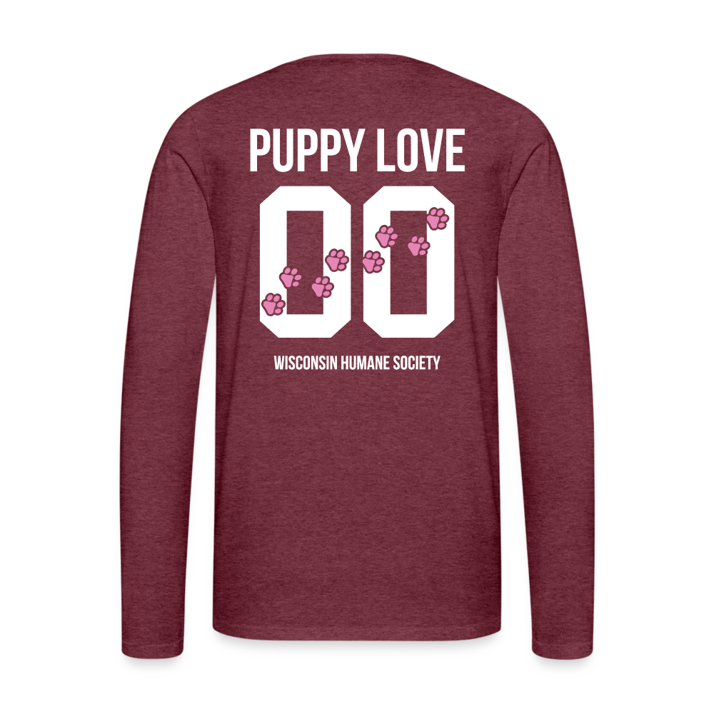 
                  
                    Pink Puppy Love Classic Premium Long Sleeve T-Shirt - heather burgundy
                  
                