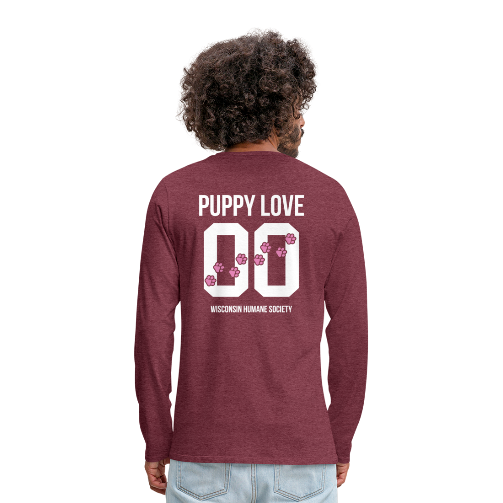 
                  
                    Pink Puppy Love Classic Premium Long Sleeve T-Shirt - heather burgundy
                  
                