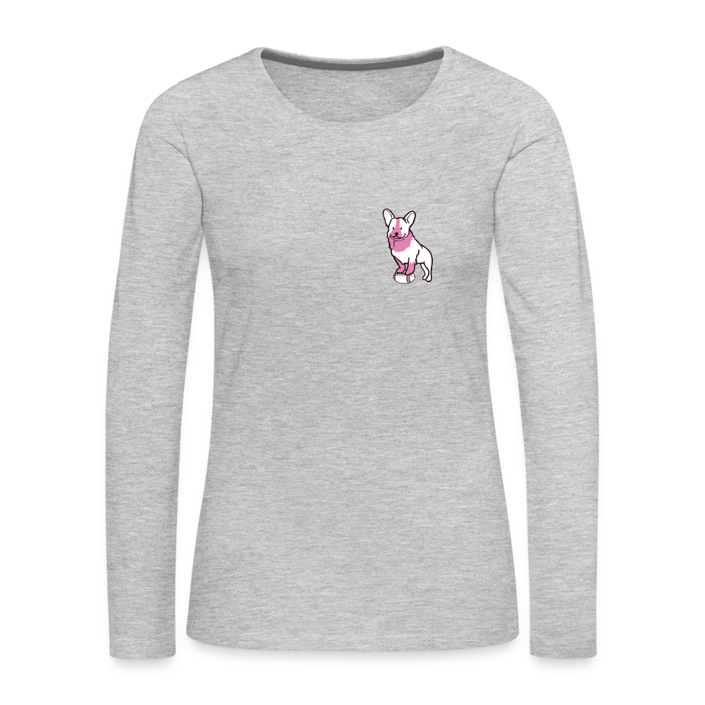 
                  
                    Pink Puppy Love Contoured Premium Long Sleeve T-Shirt - heather gray
                  
                