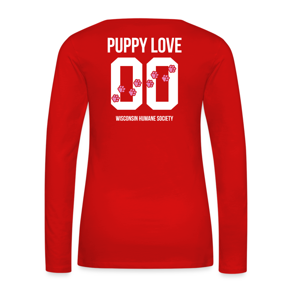 
                  
                    Pink Puppy Love Contoured Premium Long Sleeve T-Shirt - red
                  
                