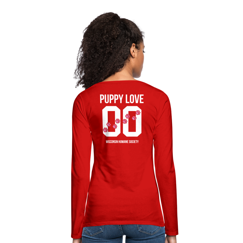 
                  
                    Pink Puppy Love Contoured Premium Long Sleeve T-Shirt - red
                  
                