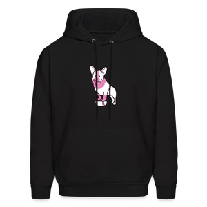 Pink Puppy Love Hoodie - black