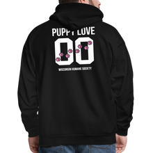 Load image into Gallery viewer, Pink Puppy Love Hoodie - black