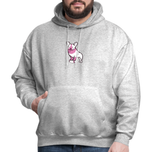 Load image into Gallery viewer, Pink Puppy Love Hoodie - heather gray
