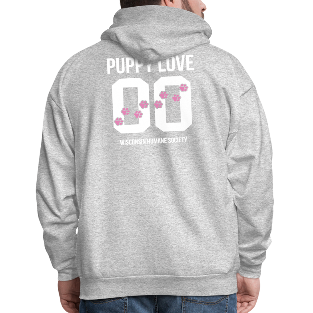 
                  
                    Pink Puppy Love Hoodie - heather gray
                  
                