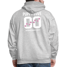 Load image into Gallery viewer, Pink Puppy Love Hoodie - heather gray
