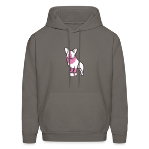 Pink Puppy Love Hoodie - asphalt gray