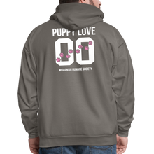 Load image into Gallery viewer, Pink Puppy Love Hoodie - asphalt gray