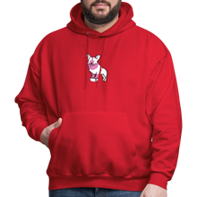 Load image into Gallery viewer, Pink Puppy Love Hoodie - red