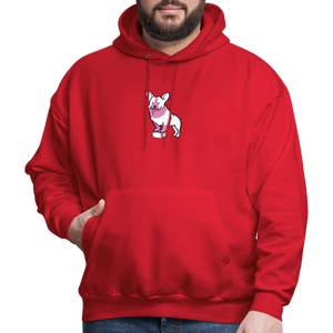 Pink Puppy Love Hoodie - red