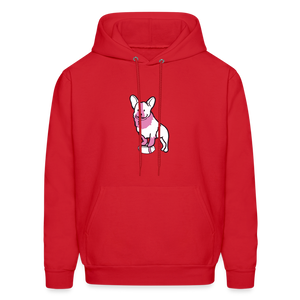 Pink Puppy Love Hoodie - red