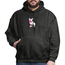 Load image into Gallery viewer, Pink Puppy Love Hoodie - charcoal grey