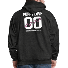 Load image into Gallery viewer, Pink Puppy Love Hoodie - charcoal grey