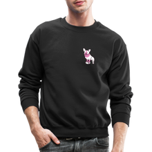 Load image into Gallery viewer, Pink Puppy Love Crewneck Sweatshirt - black