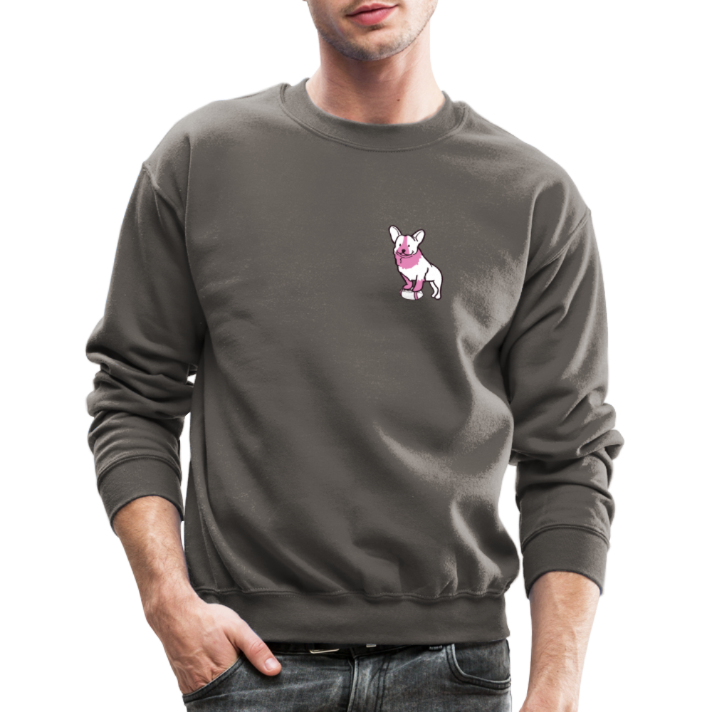 
                  
                    Pink Puppy Love Crewneck Sweatshirt - asphalt gray
                  
                