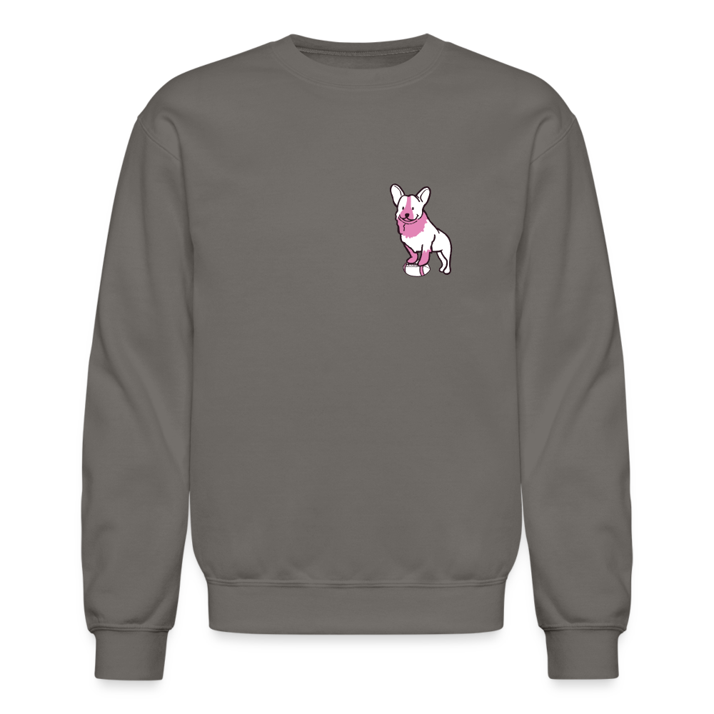 
                  
                    Pink Puppy Love Crewneck Sweatshirt - asphalt gray
                  
                