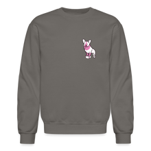Load image into Gallery viewer, Pink Puppy Love Crewneck Sweatshirt - asphalt gray