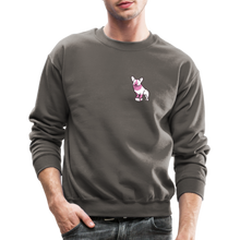 Load image into Gallery viewer, Pink Puppy Love Crewneck Sweatshirt - asphalt gray