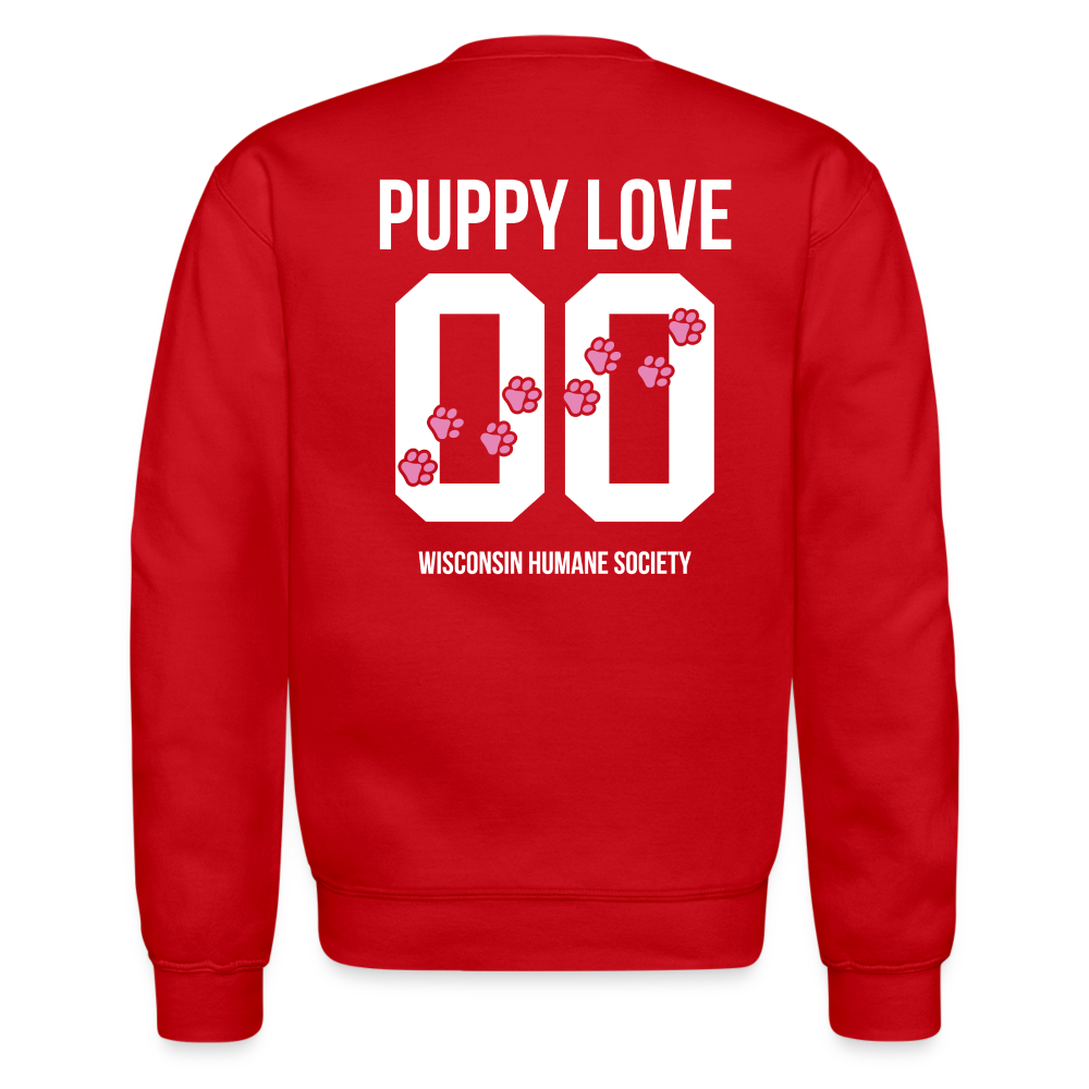 
                  
                    Pink Puppy Love Crewneck Sweatshirt - red
                  
                