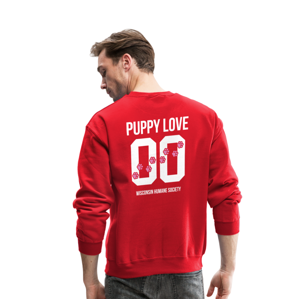 
                  
                    Pink Puppy Love Crewneck Sweatshirt - red
                  
                