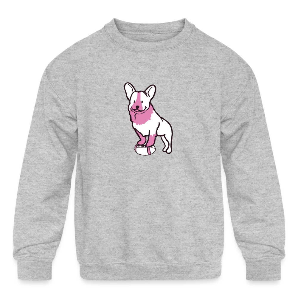 
                  
                    Pink Puppy Love Kids' Crewneck Sweatshirt - heather gray
                  
                