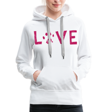 Load image into Gallery viewer, Love Pawprint Contoured Premium Hoodie - white