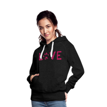 Load image into Gallery viewer, Love Pawprint Contoured Premium Hoodie - charcoal grey