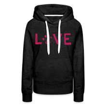 Load image into Gallery viewer, Love Pawprint Contoured Premium Hoodie - charcoal grey