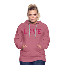 Load image into Gallery viewer, Love Pawprint Contoured Premium Hoodie - mauve
