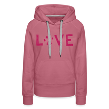 Load image into Gallery viewer, Love Pawprint Contoured Premium Hoodie - mauve