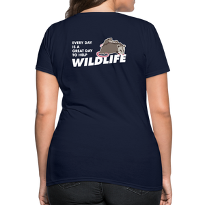 WHS Wildlife Contoured T-Shirt - navy