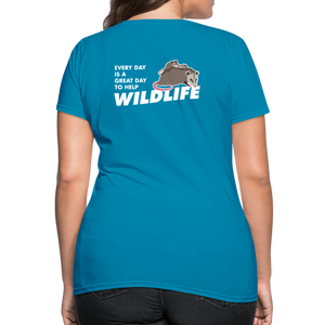 WHS Wildlife Contoured T-Shirt - turquoise