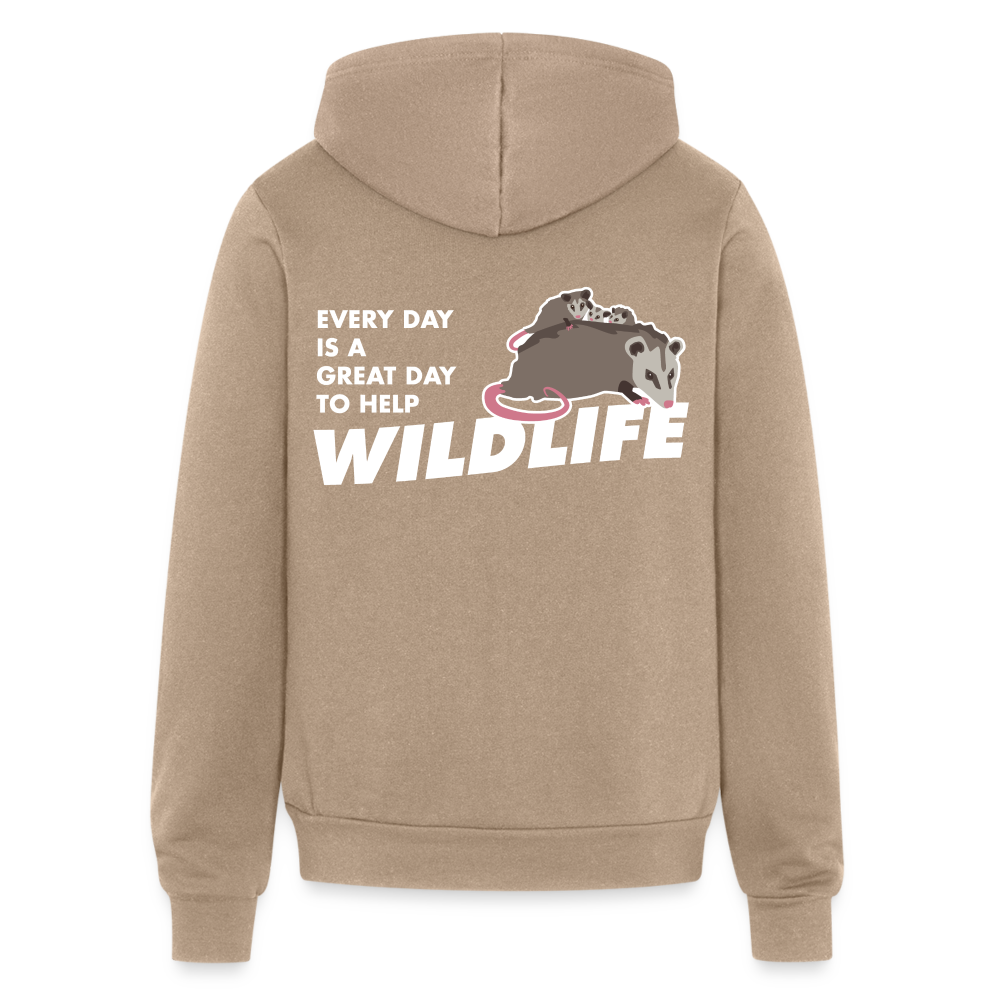 WHS Wildlife Bella + Canvas Unisex Full Zip Hoodie - tan