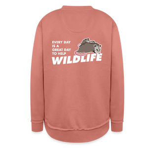WHS Wildlife Weekend Tunic Fleece Sweatshirt - mauve