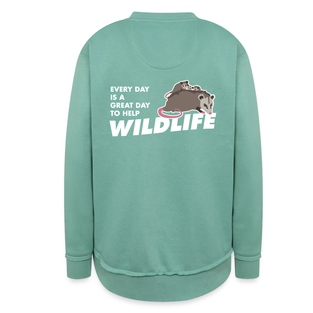 WHS Wildlife Weekend Tunic Fleece Sweatshirt - saltwater