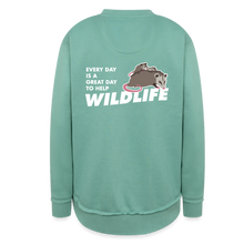 Load image into Gallery viewer, WHS Wildlife Weekend Tunic Fleece Sweatshirt - saltwater