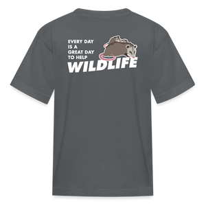WHS Wildlife Kids' T-Shirt - charcoal