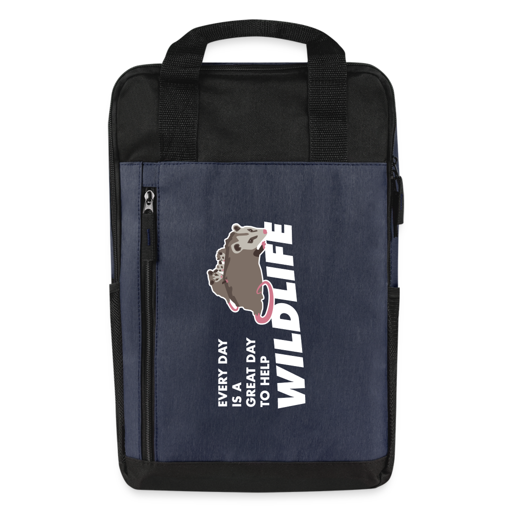 
                  
                    WHS Wildlife Laptop Backpack - heather navy/black
                  
                