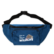 Load image into Gallery viewer, WHS Wildlife Large Crossbody Hip Bag - blue