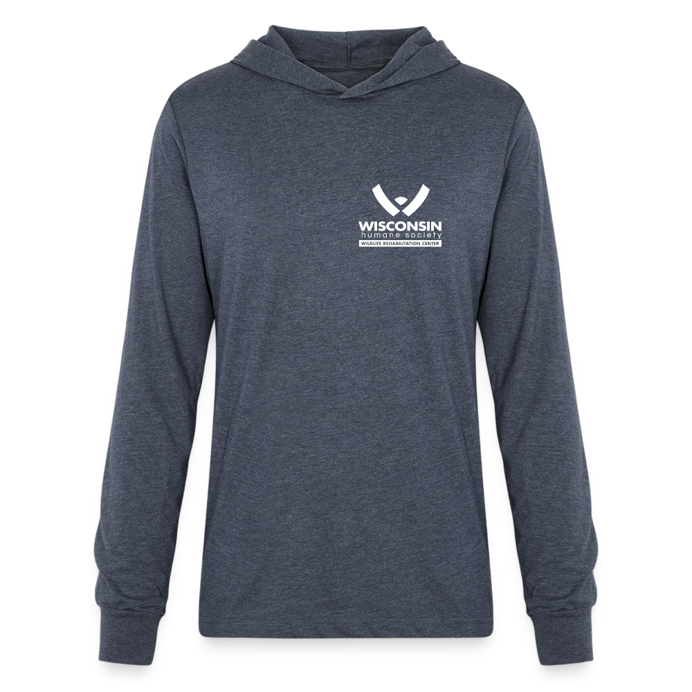 WHS Wildlife Long Sleeve Hoodie Shirt - heather navy