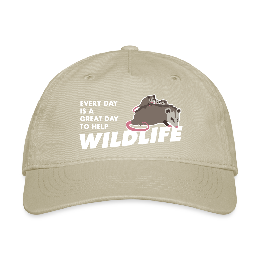 WHS Wildlife Organic Baseball Cap - khaki