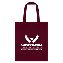 Load image into Gallery viewer, WHS Wildlife Tote Bag - burgundy