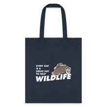 Load image into Gallery viewer, WHS Wildlife Tote Bag - navy