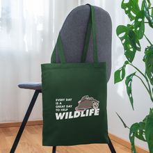 Load image into Gallery viewer, WHS Wildlife Tote Bag - forest green
