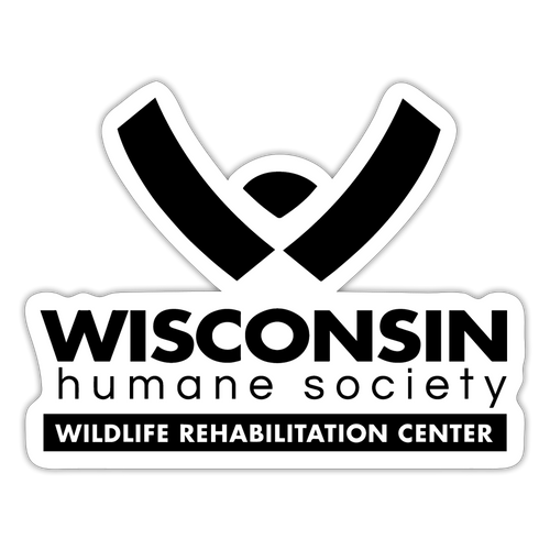 WHS Wildlife Logo Sticker - white matte