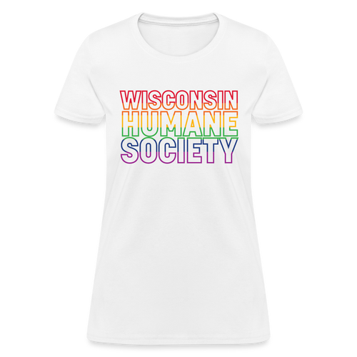 WHS Pride Rainbow Contoured T-Shirt - white